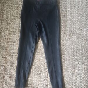 No Boundaries Black Faux Suede Fitted Bikercore Sexy Small Leggings